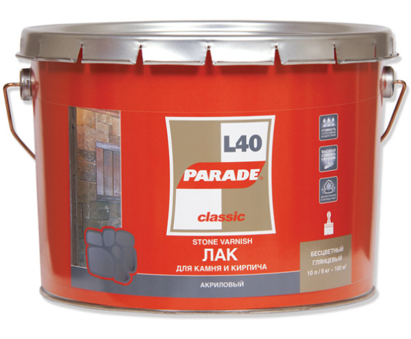Лак д/камня акр.на растворит.L40 PARADE глянцев.0,75л