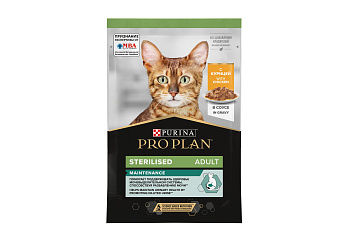 PRO PLAN Кошка Стерил Курица Соус 26x85г 12457365 ЧЗ
