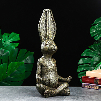 Фигура "Арчибальд Йог" 20х16х43см золото 9346014