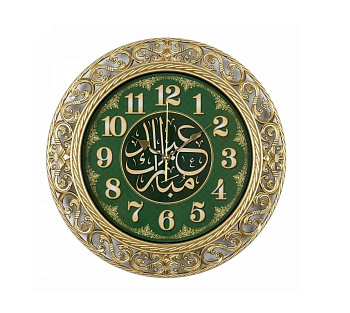 4051-110 круг с узором d=39,5см, корпус золотой "Молитва" (1)