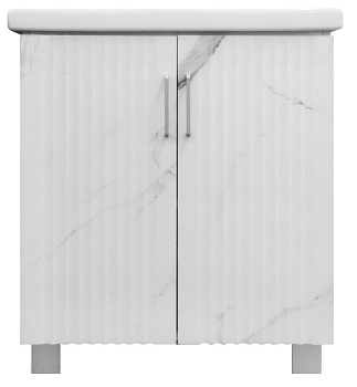 Комплект тумба «Era 70» монте белый + умывальник Фостер 70 