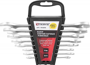 Набор ключей гаечных рожковых серии ARC на держателе 6-22мм 8 предметов 052618 (W1S8PR)