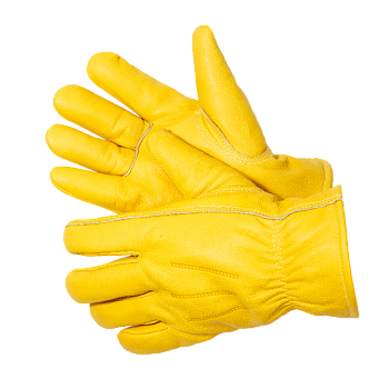GWARD Force GOLD Zima Перчатки цельнокожаные, утеплитель мутон (XXL желтого цвета) XY280