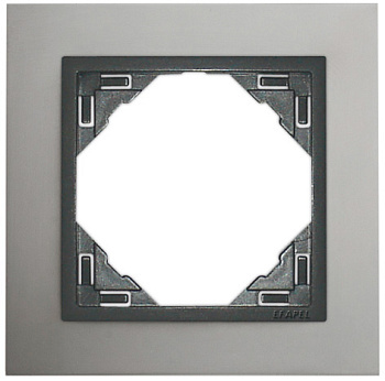 Рамка L90 1 пост Металл Алюминий/серый 90910-TUS Efapel