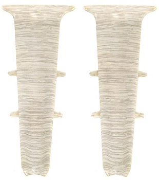 Дуб латте / Угол внутренний для плинтуса 70мм "Идеал Деконика"