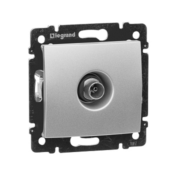 Механизм розетки TV звезда 1,5дБ VALENA Алюминий Legrand 770129 Франция