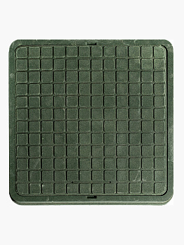 Люк средний квадратный 550х550мм Зеленый (30кН)