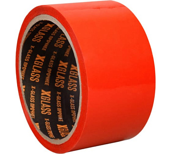 Лента клейкая  X-Glass упаковочная красная,50мм*50м