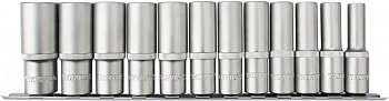 Набор головок торцевых глубоких 1/2" DR на держателе 10-24мм 12 предметов 054364 (S13S2112SM)