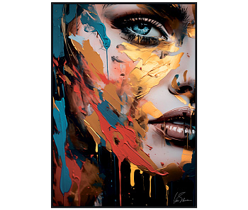 8257044 Картина  Victoria Stenova  SHE /50*70 холст,черная рама