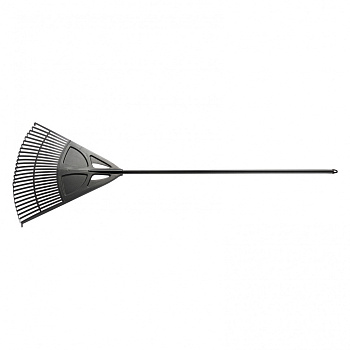 Грабли веерные пластик 620х1750мм 27 плоских зубьев алюм.черенок Россия Palisad 61806