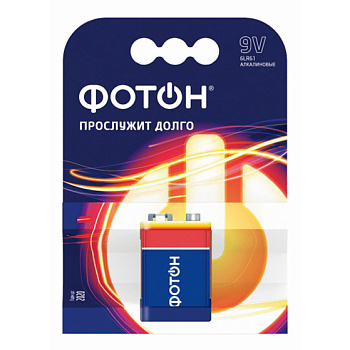 Элемент питания КРОНА 6LR61 9V OP1 ФОТОН  22448
