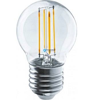Лампа LED-ШАР DECO 4W 220В Е27 2700К 350Лм прозр. NAVIGATOR 71310