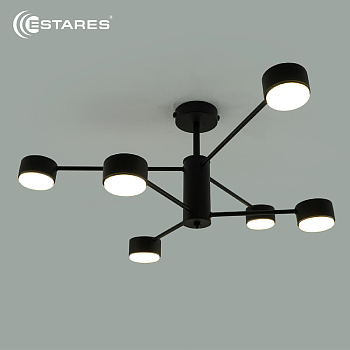 Люстра ESTARES GUSTA 6xGX53 R-780x300-BLACK-IP20