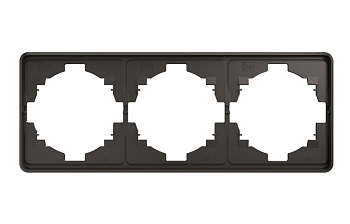 Рамка 3 постовая MIELE ROUND ТИТАН KRANZ KR-78-0753-2
