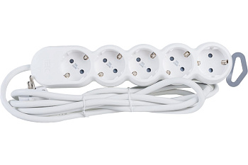 Евроудлинитель IEK UNO 5 гнезд 3м ПВС 3х1,5мм 3.5кВт WYP53-16-05-03-Z