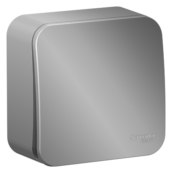 Переключатель 1кл ОП 10А Алюминий BLNVA 106013