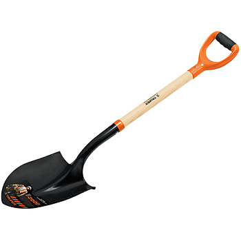Лопата штыковая сферический ковш удлиненный воротник дерев.черенок (американский ясень) 102см TRUPER 17160