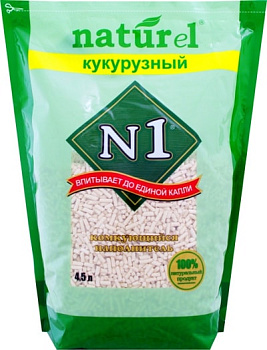 N1 NATUReL "Кукурузный" Комкующийся 4,5л 92404