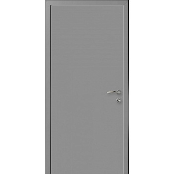 ДП КАПЕЛЬ"Гладкая"7Г Серая RAL 7040 ПВХ, (дв.полотно+короб)