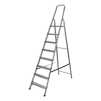 Стремянка алюминиевая "Сибртех" 8 ступеней 97718