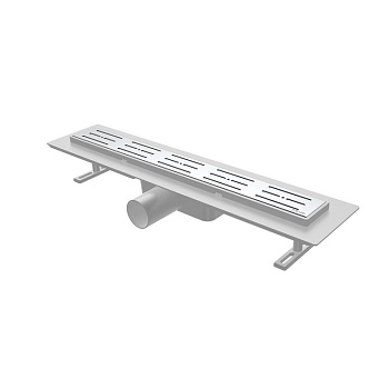 Трап сантехн. нерж. с рамкой 70*800 боковой D50  5205