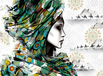 Картина XXL Царица Египта 190х140