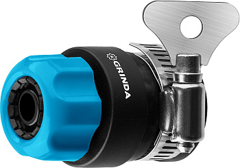 Соединитель быстросъём шланга 1/2" - труба 3/4", с хомутом 3/4" "GRINDA PROLine TCC-34" 8-426335_z02