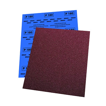 Шкурка шлифовальная "Biber" 230х280 (Р120) основа водостойкая ткань (уп.10шт) 70656