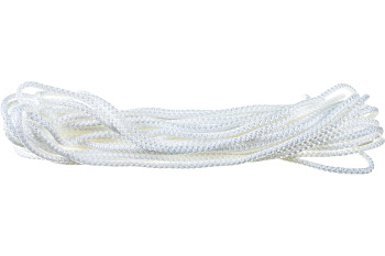 Шнур вязаный полипропиленовый с сердечником белый Ø8мм L 20м ЗАВ.ШК