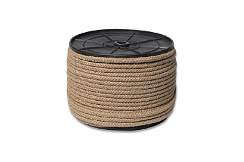 Шнур джутовый Д плетеный 8-и прядный Ø8мм ВН.ШК