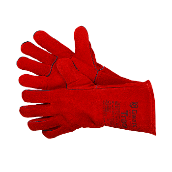 GWARD Track Краги из спилка красного цвета XY075