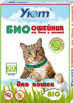 УЮТ БИОошейник от блох Кошка 30см репеллентный 1*20*120 К-05