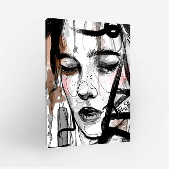 Картина XXL Современный портрет 190х140