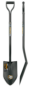 Лопата цельнометаллическая штыковая остроконечная с зубьями 120см "Кузбасс" 2007