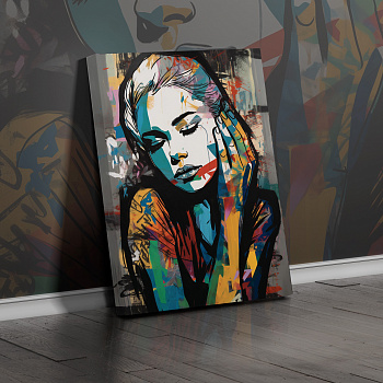 Картина Граффити девушка 50х70