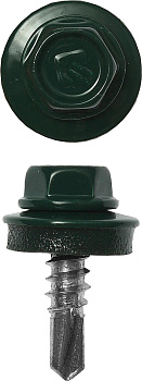 Саморез кровельный по металлу 5,5х25 RAL 6005 (250шт)