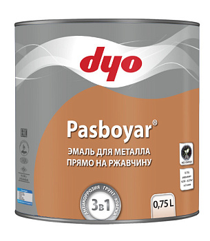 Грунт-эмаль 3в1 PASBOYAR белая матовая 0.75л "Dyo" 013-М001-18