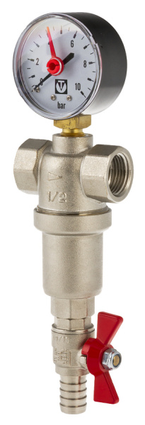 фильтр 1 2 с манометром vt 389