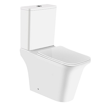 AVERO Унитаз напольный безободковый в комплекте с бачком и сиденьем микролифт. AZ-3121