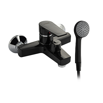 5572 BRIMIX - Смеситель для ванны, короткий излив, шаровый, из высокопрочного пластика АБС, цвет ЧЕР