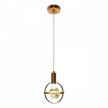 Люстра подвесная 1*50Вт GU10, золотая бронза CR.23454-1-P GB