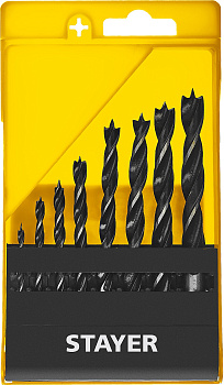 Набор спиральных сверл по дереву "STAYER" 2942-H8_z02