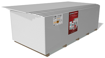 Гипсокартон Danogips 2500х1200х9,5 мм  (72 шт) 1440 кг/под