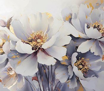 8271012 Картина на холсте Victoria Stenova  70*110 / White flower