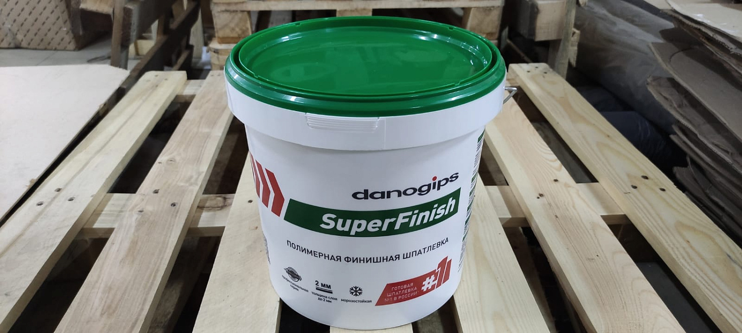 Шпатлевка финишная DANOGIPS Super Finish 17л (28кг) 548254