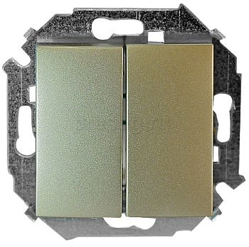 Выключатель 2-кл шампань Simon 15 1591398-034