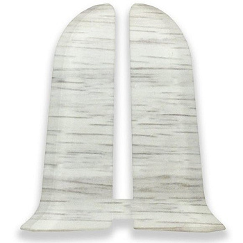 Торцевые (пара) для плинтуса К55 "Идеал Комфорт" 263 / Клен северный