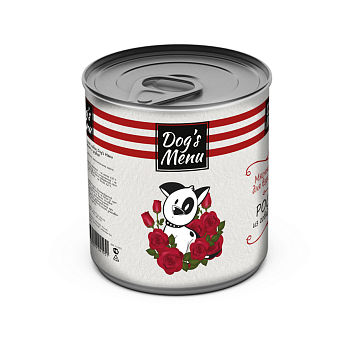 Dog s Menu Консервы Собака взрослая ростбиф из говядины и рубца 1*9 750г 70564 ЧЗ