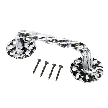 Ручка скоба Витая 150мм (серебро)